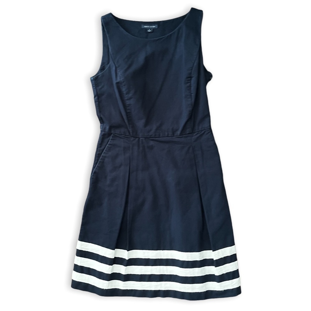 3/$30 Tommy Hilfiger Navy & White Sleeveless Mini Dress